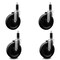 Service Caster 6'' Phenolic Wheel Swivel 1-1/8'' Expanding Stem Caster Set, 4PK SCC-EX20S615-PHR-118-4 - alternate 1